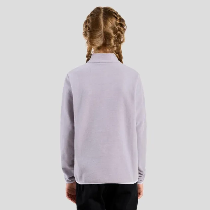 Odlo Mid Layers and Longsleeves The Roy 039 Stripe HalfZip Mid Layer Misty Lilac 8211 Gray Ridge 8211 Kids