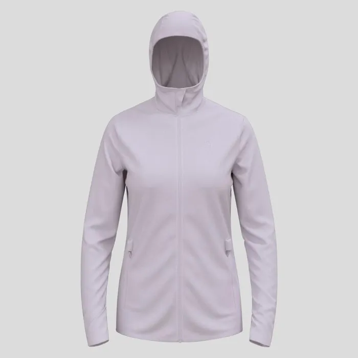 Odlo Mid Layers and Longsleeves The Roy Full Zip Mid Layer Hoody Misty Lilac 8211 Gray Ridge 8211 Women