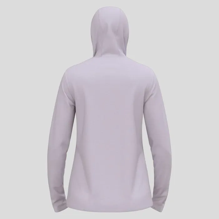 Odlo Mid Layers and Longsleeves The Roy Full Zip Mid Layer Hoody Misty Lilac 8211 Gray Ridge 8211 Women