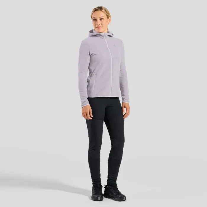Odlo Mid Layers and Longsleeves The Roy Full Zip Mid Layer Hoody Misty Lilac 8211 Gray Ridge 8211 Women