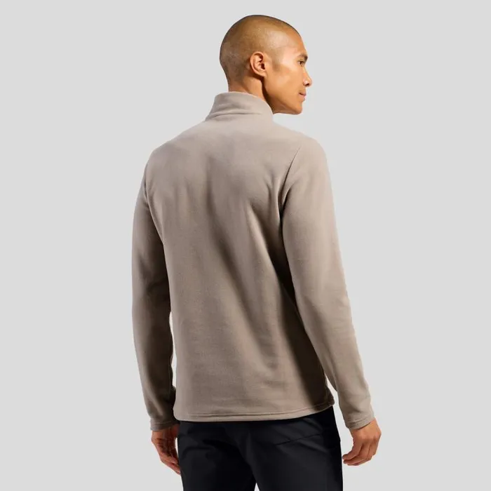 Odlo Mid Layers and Longsleeves The Roy HalfZip Mid Layer Cinder 8211 Silver Cloud 8211 Men