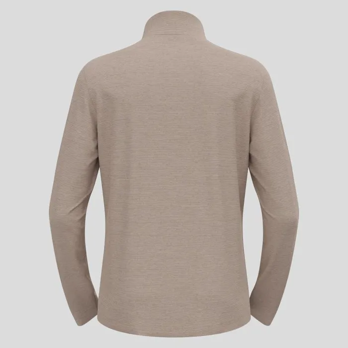 Odlo Mid Layers and Longsleeves The Roy HalfZip Mid Layer Cinder 8211 Silver Cloud 8211 Men