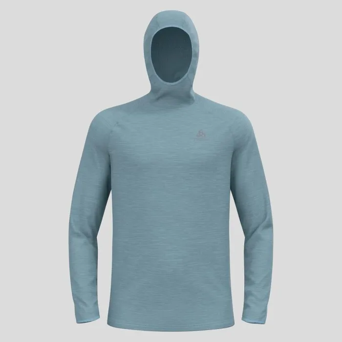 Odlo Mid Layers and Longsleeves The Run Easy Mid Layer Hoody Provincial Blue Melange 8211 Men Odlo Mid Layers and Longsleeves The Run Easy Mid Layer Hoody Provincial Blue Melange 8211 Men