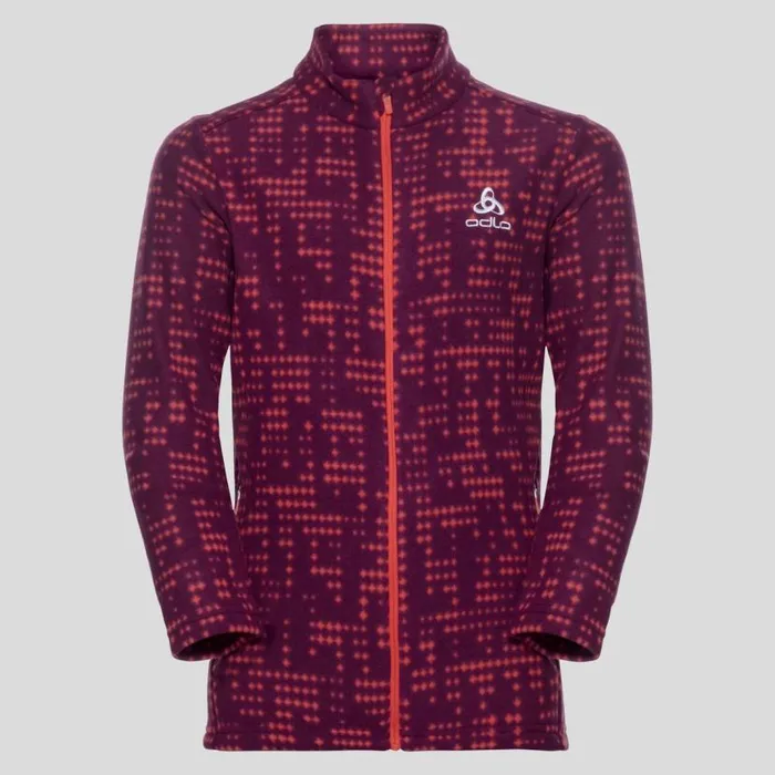 Odlo Mid Layers and Longsleeves The Schladming 039 MidLayer Hot Coral Aop 8211 Kids Odlo Mid Layers and Longsleeves The Schladming 039 MidLayer Hot Coral Aop 8211 Kids