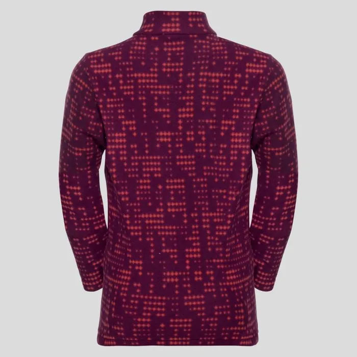 Odlo Mid Layers and Longsleeves The Schladming 039 MidLayer Hot Coral Aop 8211 Kids
