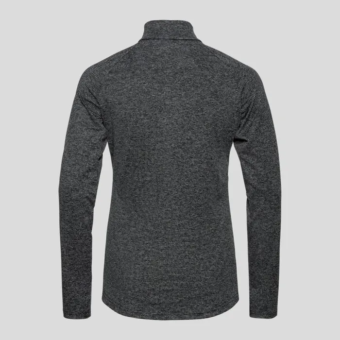 Odlo Mid Layers and Longsleeves The Sesvenna HalfZip Mid Layer Black Melange 8211 Women
