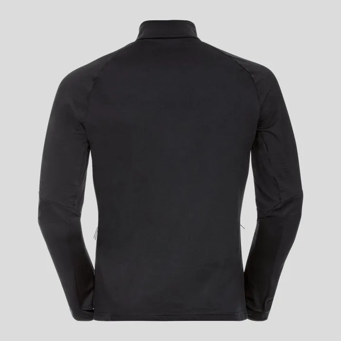 Odlo Mid Layers and Longsleeves The Sesvenna Sl Mid Layer Zip Black 8211 Men