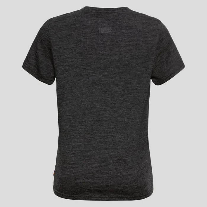 Odlo Mid Layers and Longsleeves The Weact 039 Collection Merino Print Warm TShirt Dark Grey Melange 8211 Print 3 8211 Kids