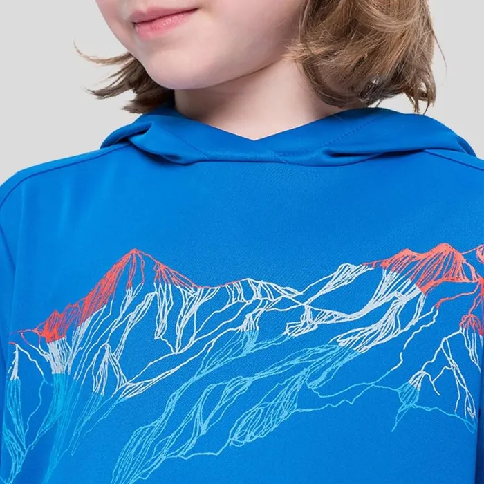 Odlo Mid Layers and Longsleeves The Weact 039 Collection Mid Layer Hoody Energy Blue 8211 Kids