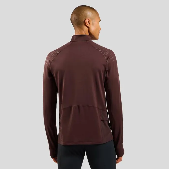 Odlo Mid Layers and Longsleeves The XAlp Ceramiwarm HalfZip Mid Layer Fudge 8211 Men