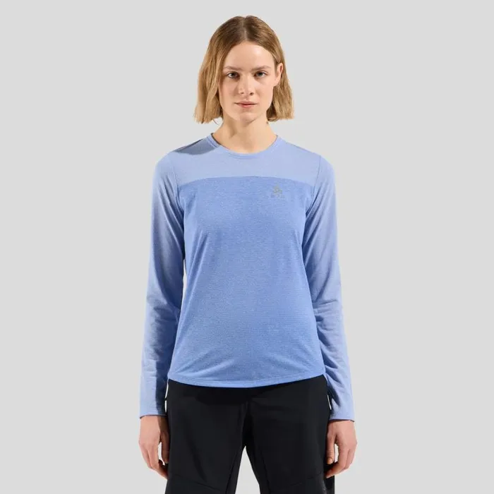 Odlo Mid Layers and Longsleeves The XAlp Linencool Long Sleeve Mtb Tee Persian Jewel 8211 Blue Heron 8211 Women Odlo Mid Layers and Longsleeves The XAlp Linencool Long Sleeve Mtb Tee Persian Jewel 8211 Blue Heron 8211 Women