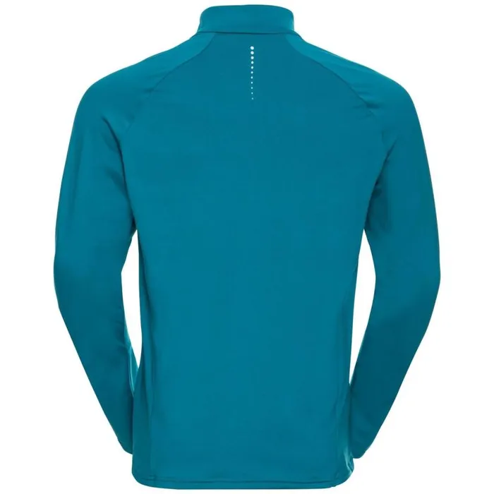 Odlo Mid Layers and Longsleeves The Zeroweight Ceramiwarm Mid Layer Half Zip Tumultuous Sea 8211 Men