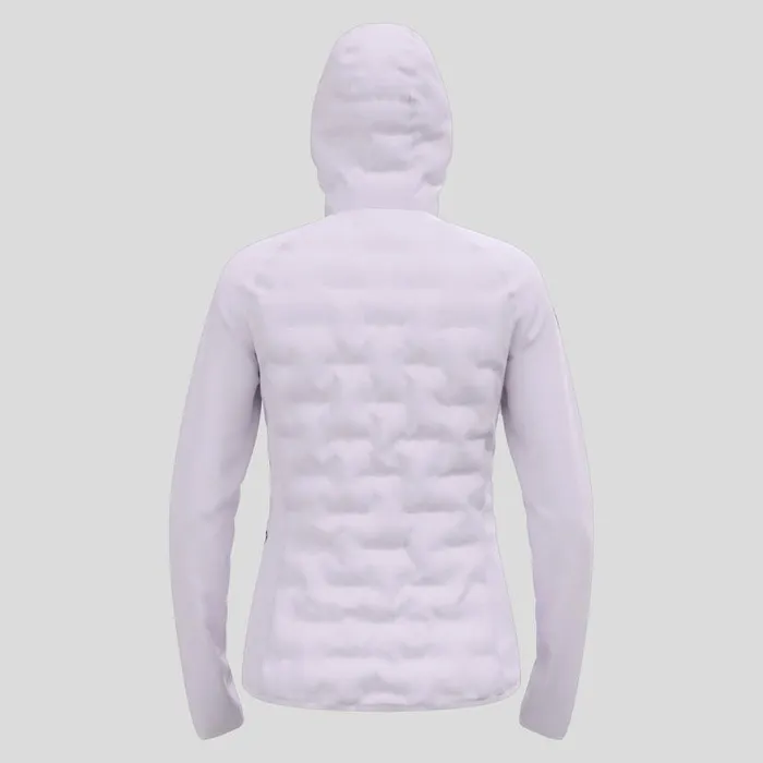 Odlo Mid Layers and Longsleeves The Zeroweight Insulator Hybrid Mid Layer Hooded Zip Misty Lilac 8211 Women