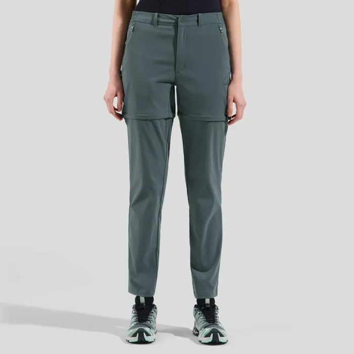 Odlo Pants and Tights The Ascent Light ZipOff Hiking Pants Sedona Sage 8211 Women Odlo Pants and Tights The Ascent Light ZipOff Hiking Pants Sedona Sage 8211 Women