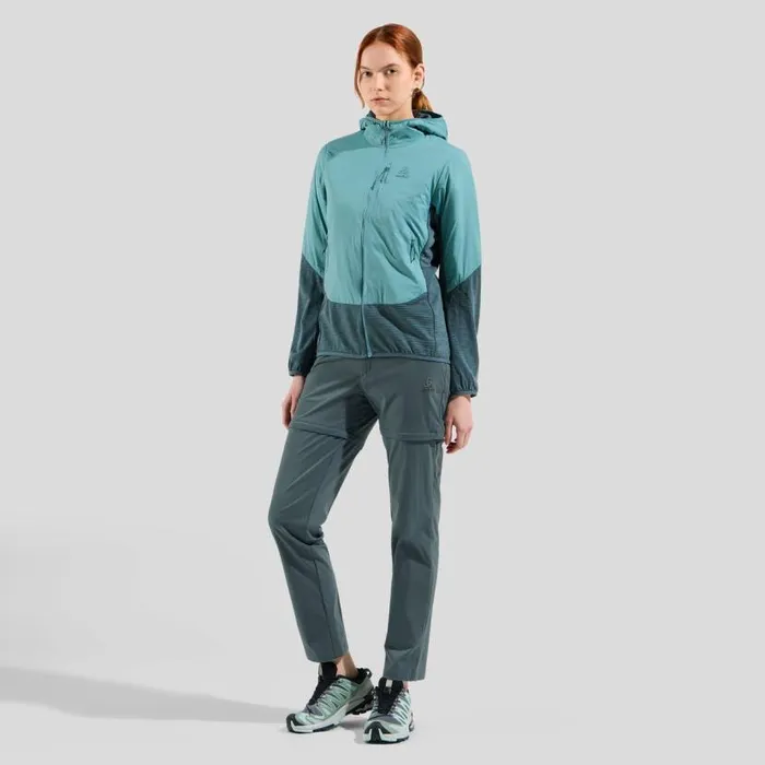 Odlo Pants and Tights The Ascent Light ZipOff Hiking Pants Sedona Sage 8211 Women