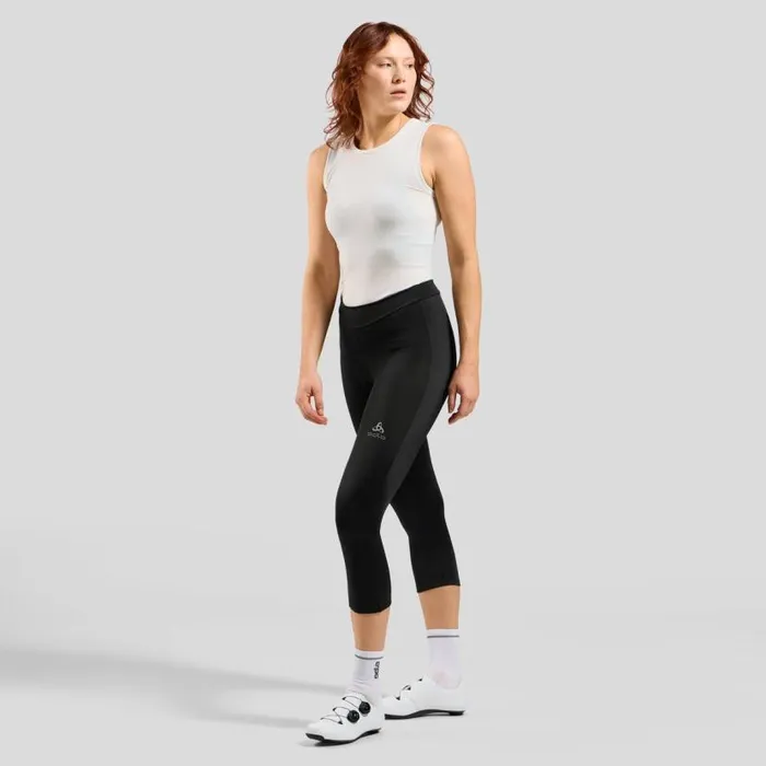 Odlo Pants and Tights The Essentials 34 Length Cycling Tights Black 8211 Women