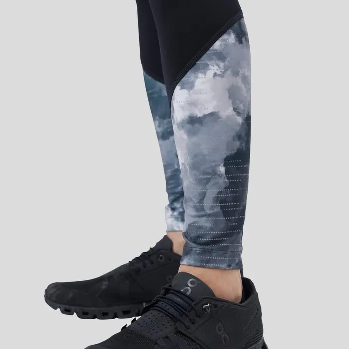 Odlo Pants and Tights The Essentials Print Running And Training Tights Black 8211 Women