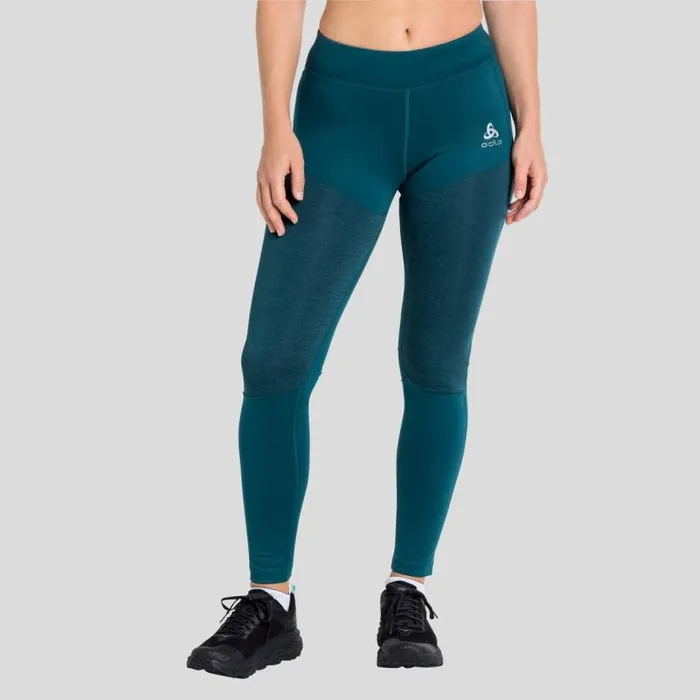 Odlo Pants and Tights The Run Easy Yakwarm Tights Submerged 8211 Women