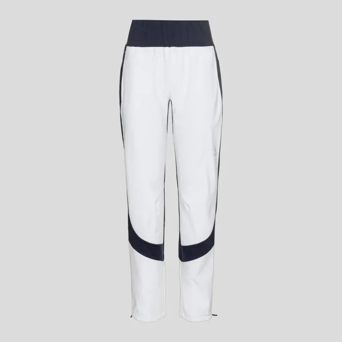 Odlo Pants and Tights The Silsand CrossCountry Pants White 8211 Dark Sapphire 8211 Women