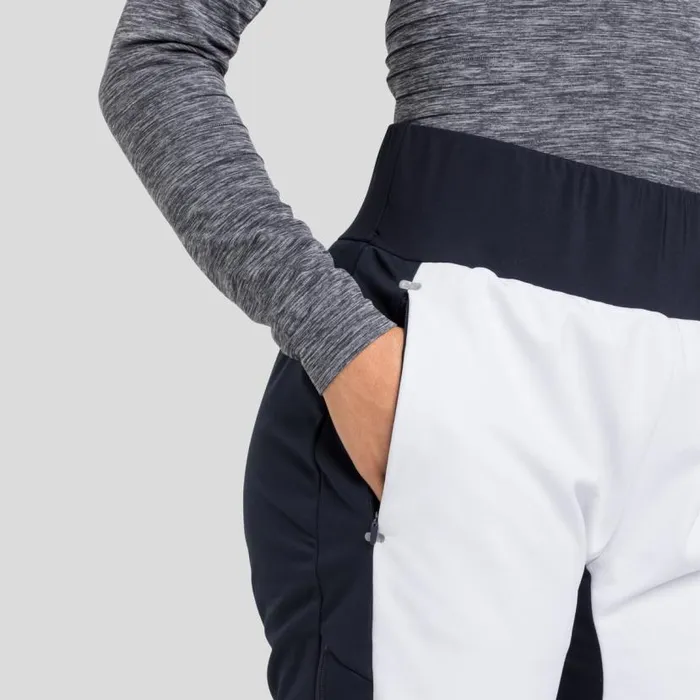 Odlo Pants and Tights The Silsand CrossCountry Pants White 8211 Dark Sapphire 8211 Women