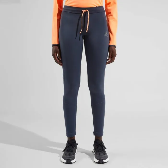 Odlo Pants and Tights The XAlp Winter Running Tights India Ink 8211 Live Wire 8211 Women