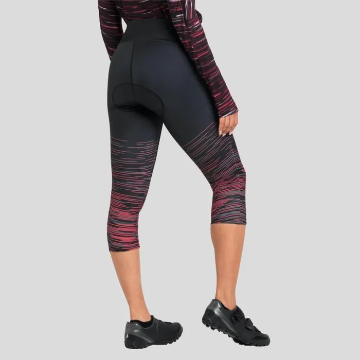 Odlo Pants and Tights The Zeroweight Print 34 Cycling Tights Black 8211 Women