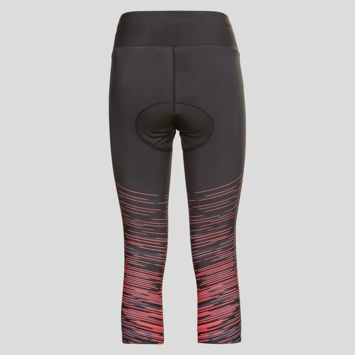 Odlo Pants and Tights The Zeroweight Print 34 Cycling Tights Black 8211 Women