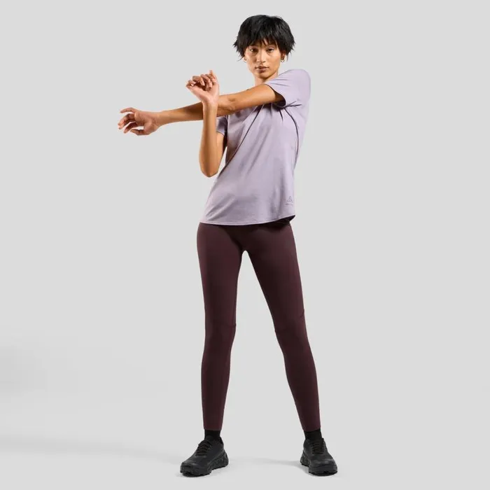 Odlo Pants and Tights The Zeroweight Running Tights Fudge 8211 Women
