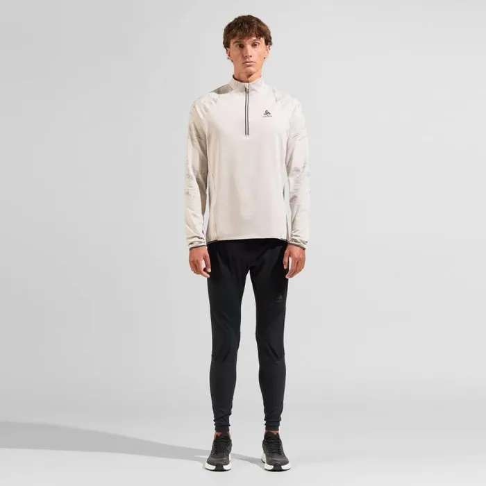Odlo Pants and Tights The Zeroweight Warm Reflective Running Tights Black 8211 Men