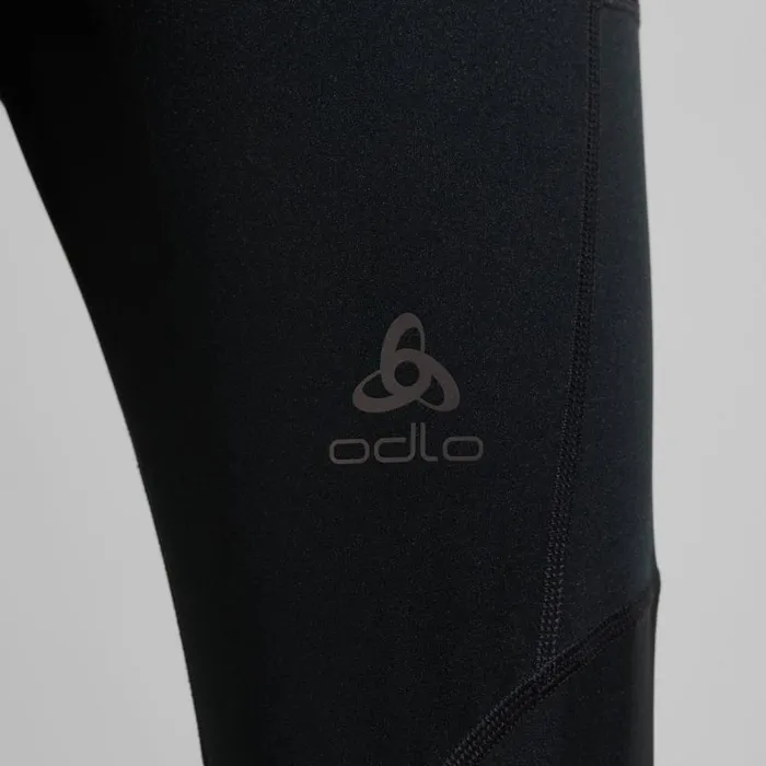 Odlo Pants and Tights The Zeroweight Warm Reflective Running Tights Black 8211 Men