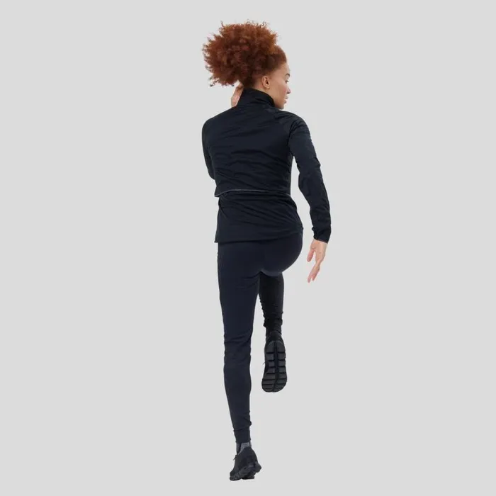 Odlo Pants and Tights The Zeroweight Warm Reflective Running Tights Black 8211 Women