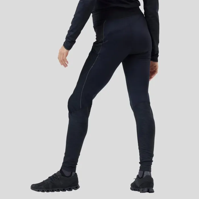 Odlo Pants and Tights The Zeroweight Warm Reflective Running Tights Black 8211 Women