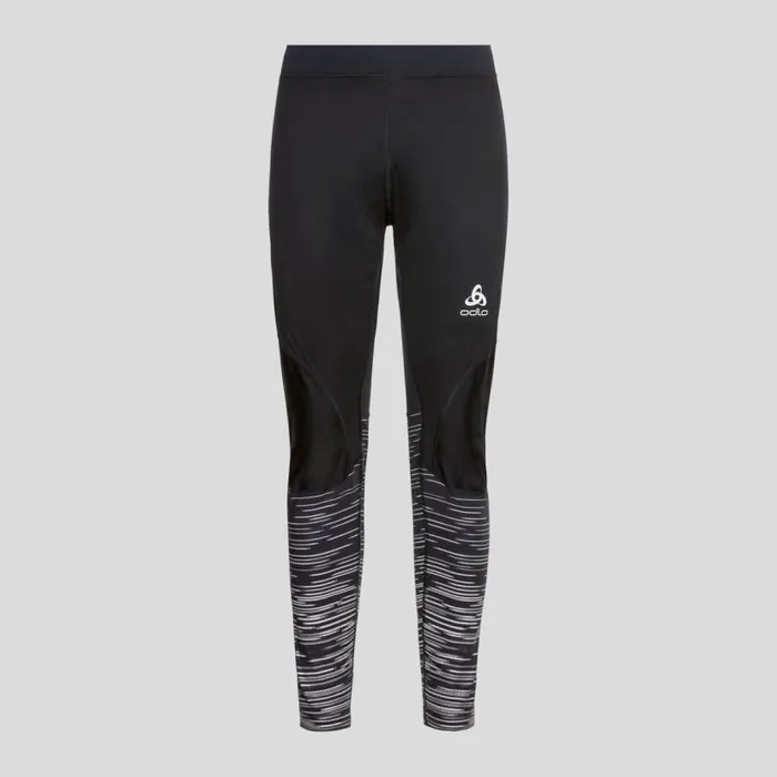 Odlo Pants and Tights The Zeroweight Warm Reflective Tights Black 8211 Men