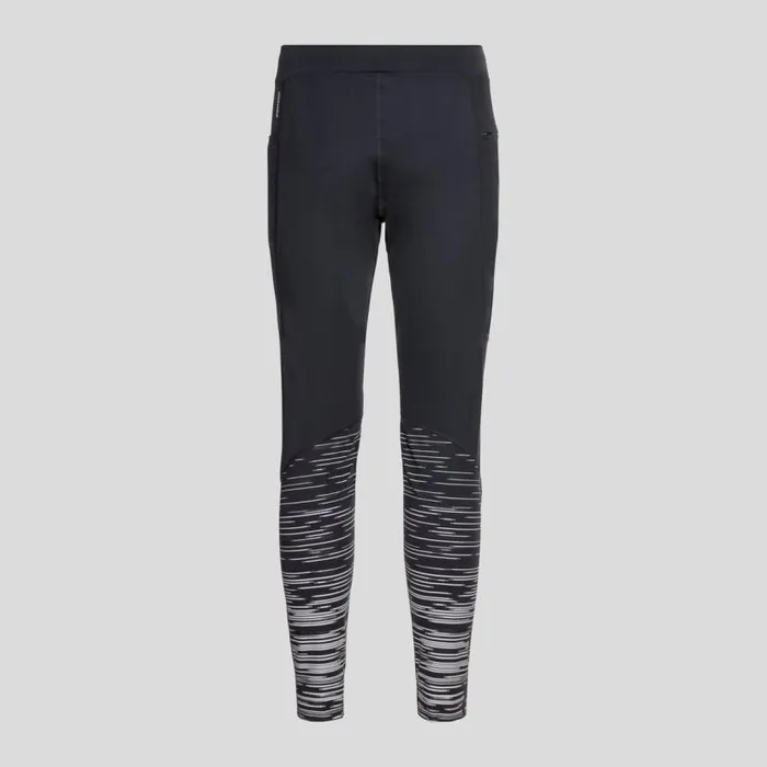 Odlo Pants and Tights The Zeroweight Warm Reflective Tights Black 8211 Men