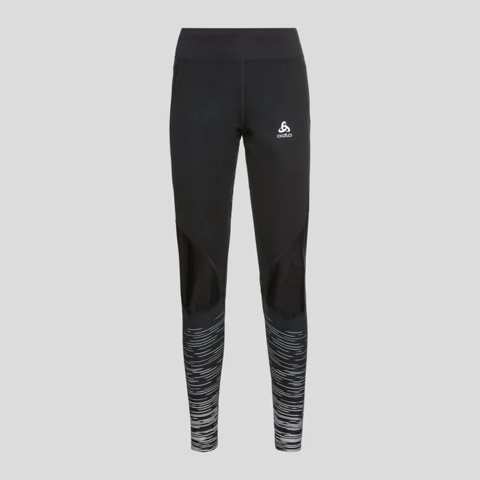 Odlo Pants and Tights The Zeroweight Warm Reflective Tights Black 8211 Women