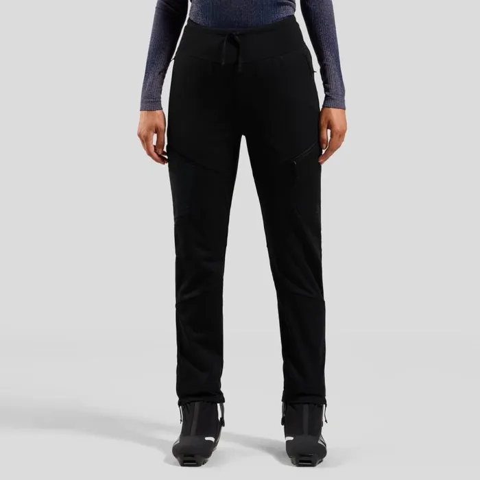 Odlo Pants and Tights The Zeroweight XWarm Windproof CrossCountry Pants Black 8211 Women