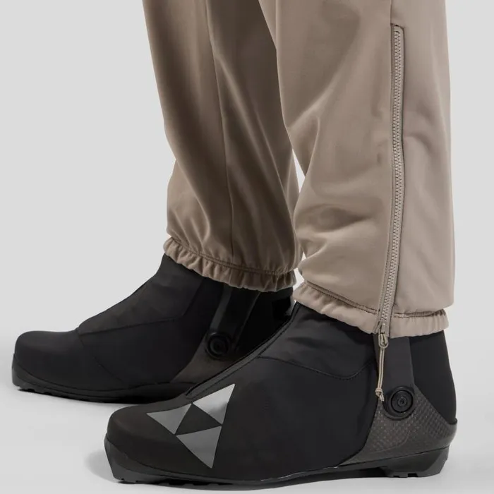 Odlo Pants and Tights The Zeroweight XWarm Windproof CrossCountry Pants Cinder 8211 Men