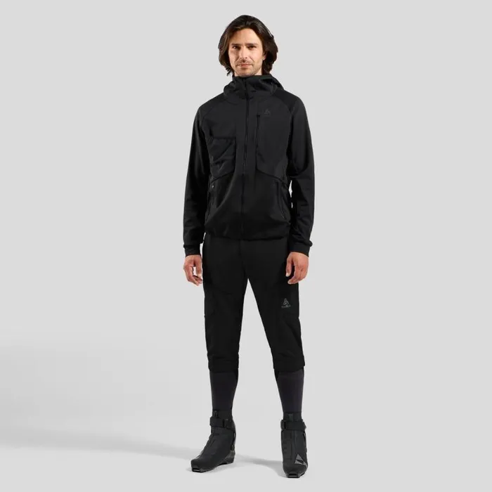 Odlo Pants and Tights The Zeroweight XWarm Windproof Knickerbockers Black 8211 Men Odlo Pants and Tights The Zeroweight XWarm Windproof Knickerbockers Black 8211 Men