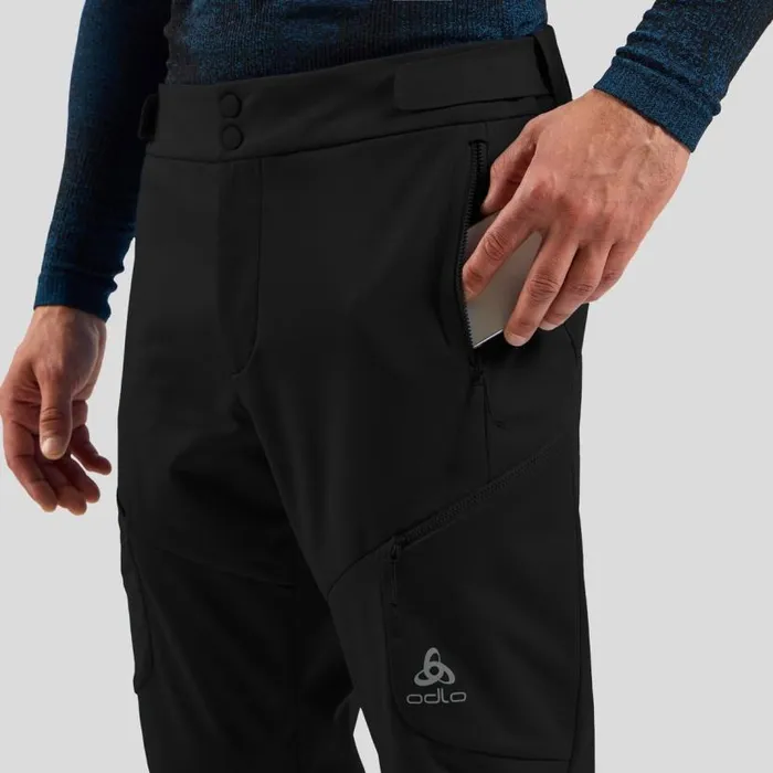 Odlo Pants and Tights The Zeroweight XWarm Windproof Knickerbockers Black 8211 Men Odlo Pants and Tights The Zeroweight XWarm Windproof Knickerbockers Black 8211 Men
