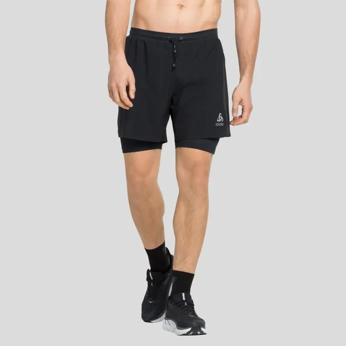 Odlo Running The XAlp Trail 6 Inch 2In1 Running Shorts Black 8211 Men