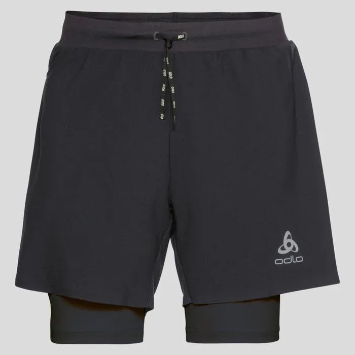 Odlo Running The XAlp Trail 6 Inch 2In1 Running Shorts Black 8211 Men