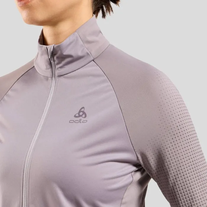 Odlo Running The Zeroweight Warm Hybrid Running Jacket 20 Gray Ridge 8211 Women