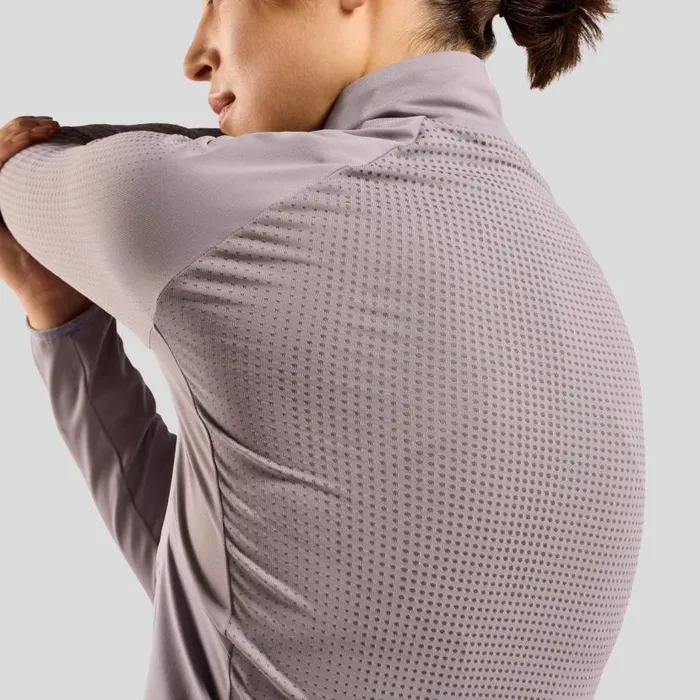 Odlo Running The Zeroweight Warm Hybrid Running Jacket 20 Gray Ridge 8211 Women