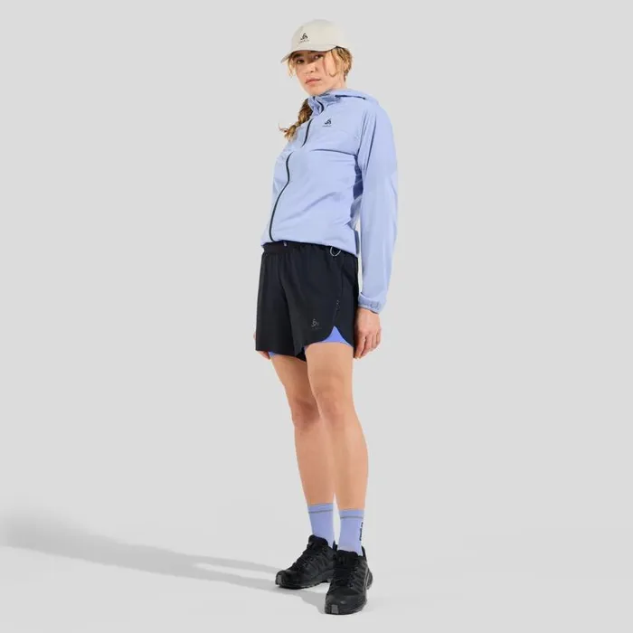 Odlo Shorts The XAlp 6Inch Trail Running Shorts Black 8211 Persian Jewel 8211 Women