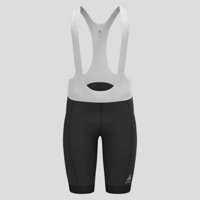 Odlo Shorts The Zeroweight Bib Shorts White 8211 Black 8211 Men