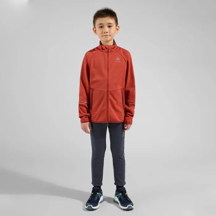 Odlo Ski and Snow The Brensholmen Junior CrossCountry Jacket Cinnabar 8211 Spiced Apple 8211 Kids