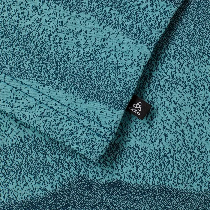 Odlo Ski and Snow The Whistler Valley Print Facemask Reef Waters 8211 Blue Wing Teal 8211 WomenMen