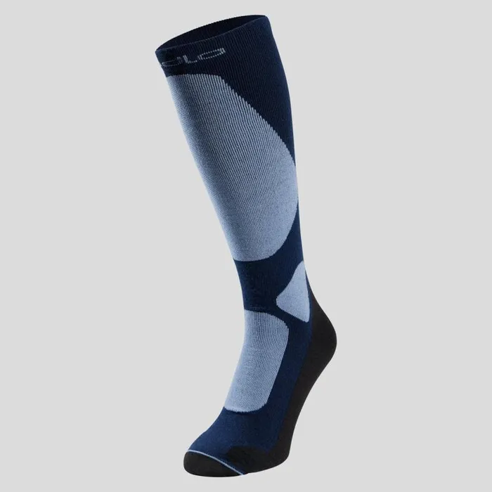 Odlo Socks The Active Warm Essentials Ski Unisex Socks Dark Sapphire 8211 Provincial Blue 8211 WomenMen Odlo Socks The Active Warm Essentials Ski Unisex Socks Dark Sapphire 8211 Provincial Blue 8211 WomenMen