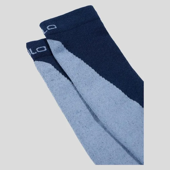 Odlo Socks The Active Warm Essentials Ski Unisex Socks Dark Sapphire 8211 Provincial Blue 8211 WomenMen