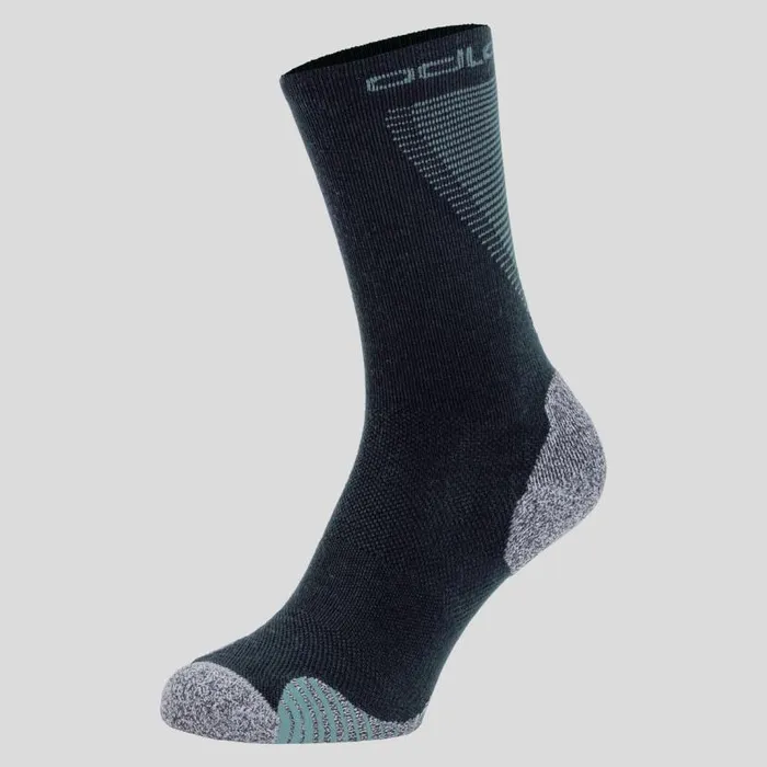 Odlo Socks The Active Warm Running Unisex Crew Socks Dark Sapphire 8211 Provincial Blue 8211 WomenMen
